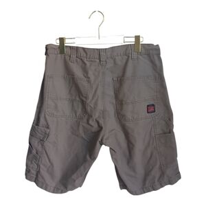 Tough Duck Khaki Cargo Shorts 36 Y2K Skater Workwear